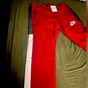 Red/white /Black Nike Joggers Size Medium New With Tags